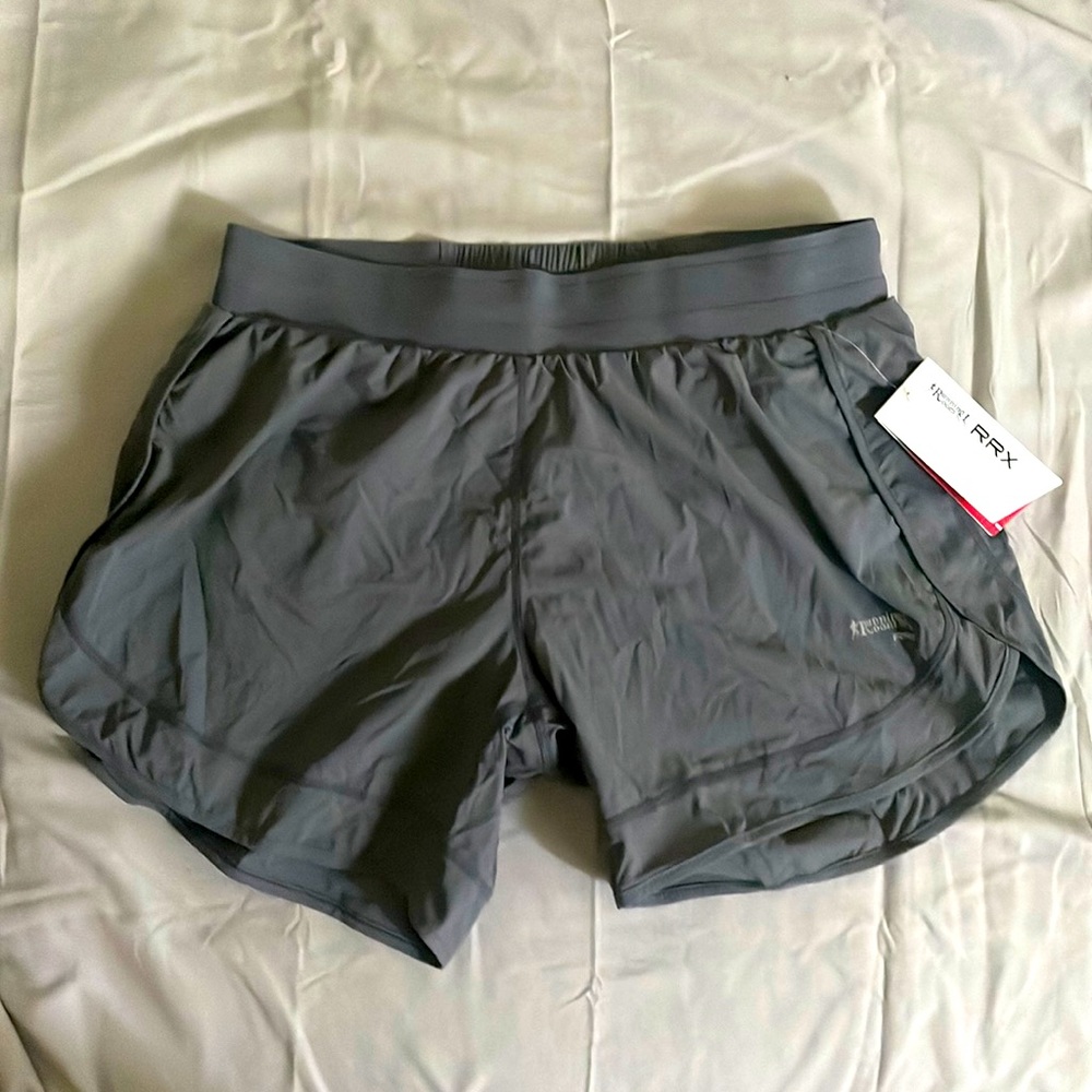 Running Room gray Rrrx running shorts. New with tags!